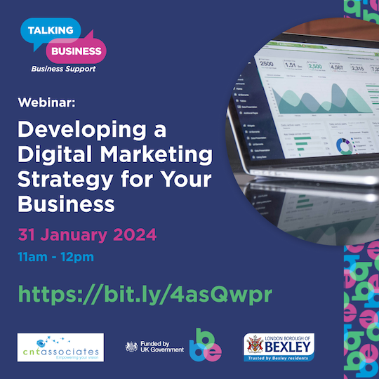 Free webinar on Developing a Digital Marketing Strategy for Your Business in London Borough of Bexley
