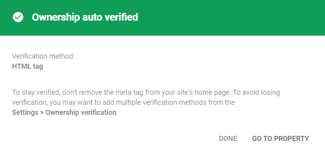 Auto verified