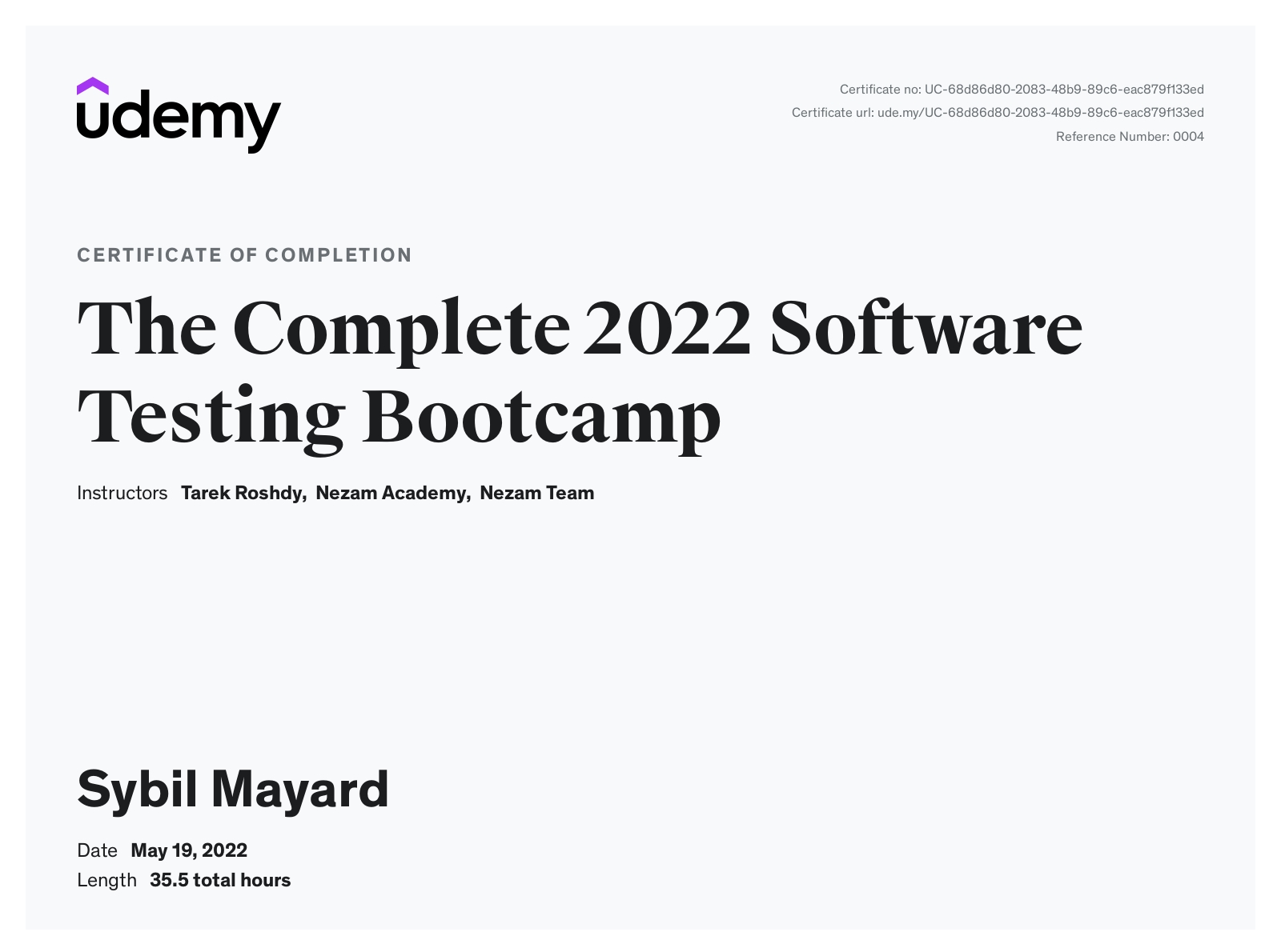 Udemy The Complete 2022 Software Testing Bootcamp