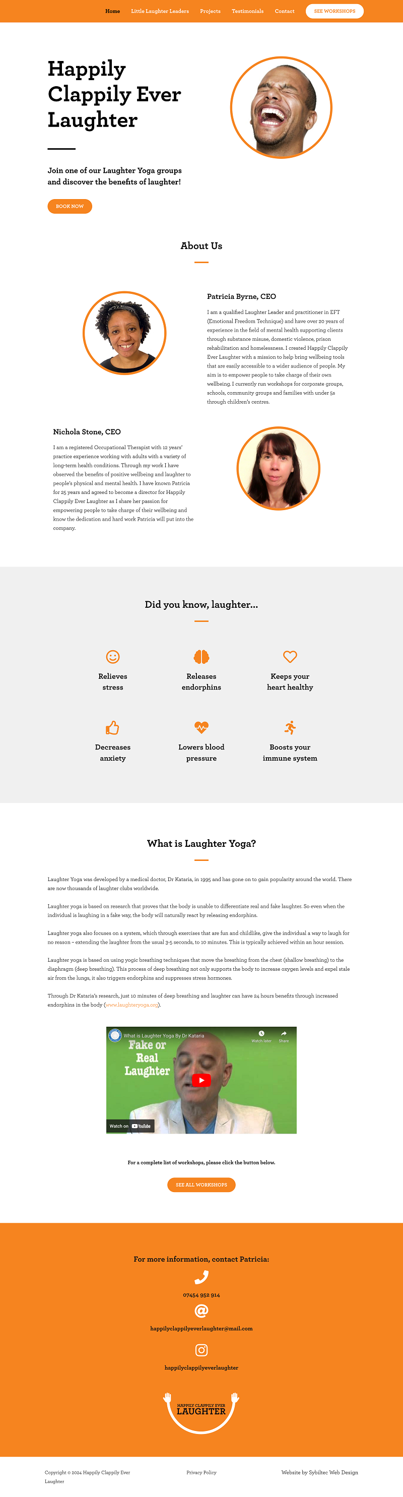 Happily Clappily Ever Laughter homepage