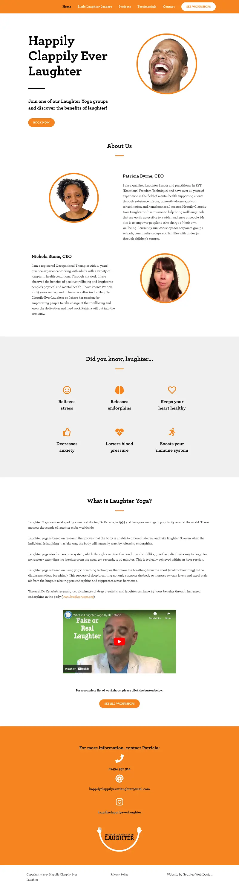 Happily Clappily Ever Laughter homepage