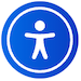 Man icon for accessibility