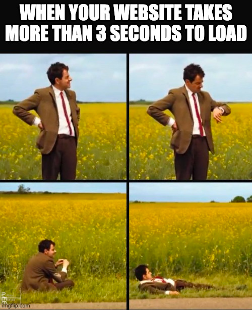 Mr Bean waiting: when your website takes more than 3 seconds to load