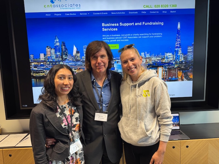 At the CNT Associates 20th Anniversary with Gary Parker (CNT Associates) and Jenny Tomei (JenUp), September 2025