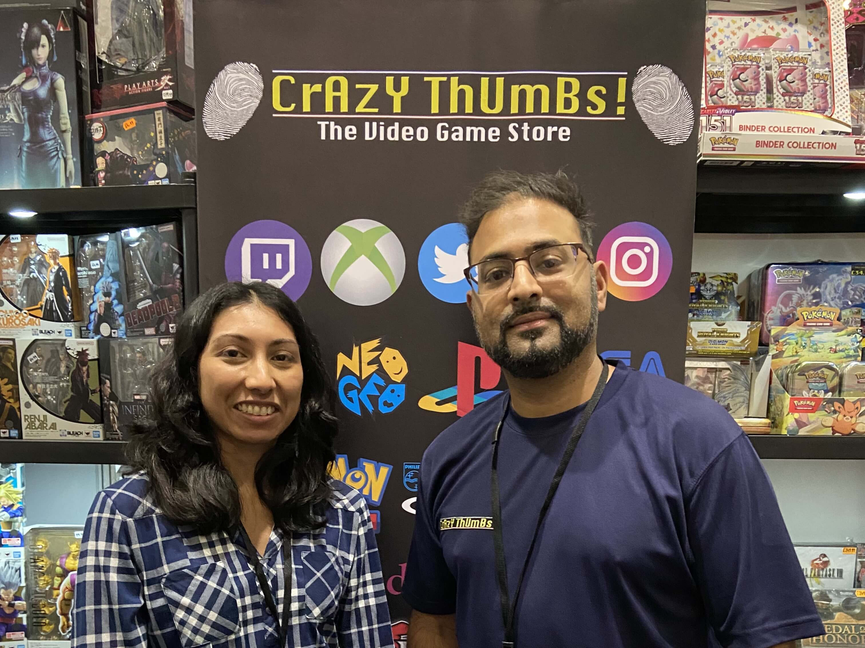 With Imran Saged (Crazy Thumbs) at Comic Con 2023