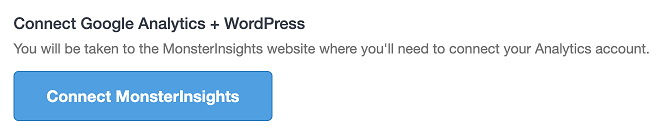 Connect MonsterInsights to your website