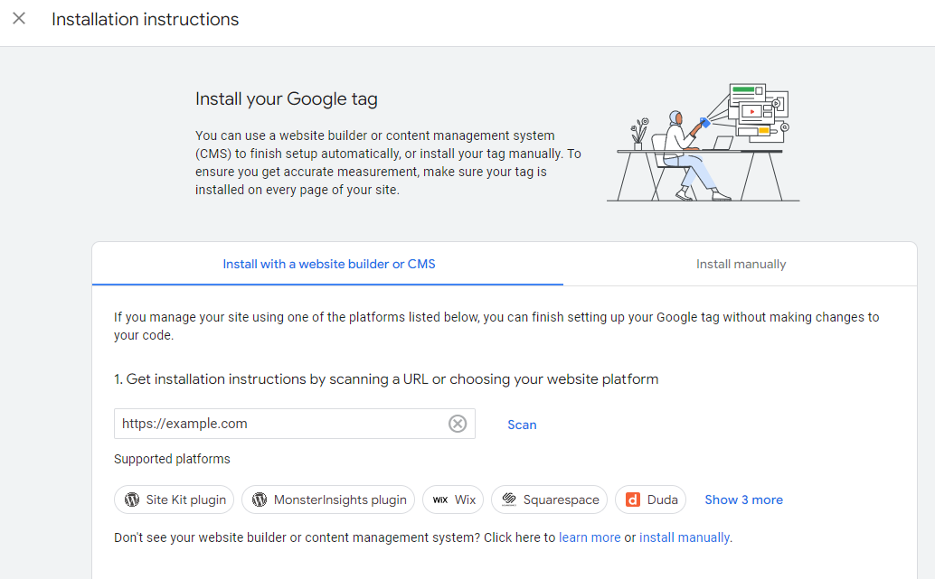 Google Analytics installation instructions